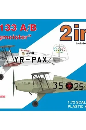 Bucker Bu-133A / B Jungmeister 5 sticker-varianten1.Bü-133B, YR-PAX, Alex Papana, Roemenië aerobat ace, Cleveland Air races 193 Lage Prijs