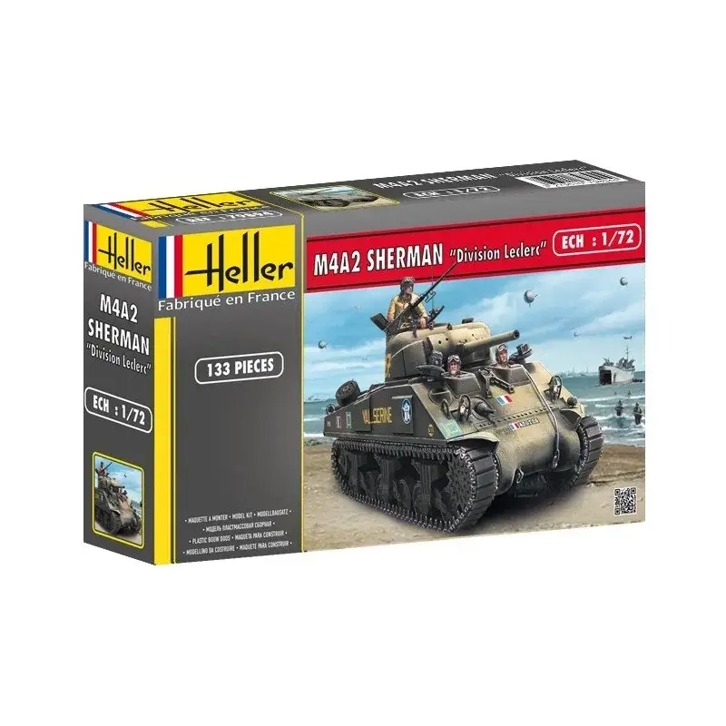 Betrouwbaar M4A2 sherman div.leclerc Schaalmodel