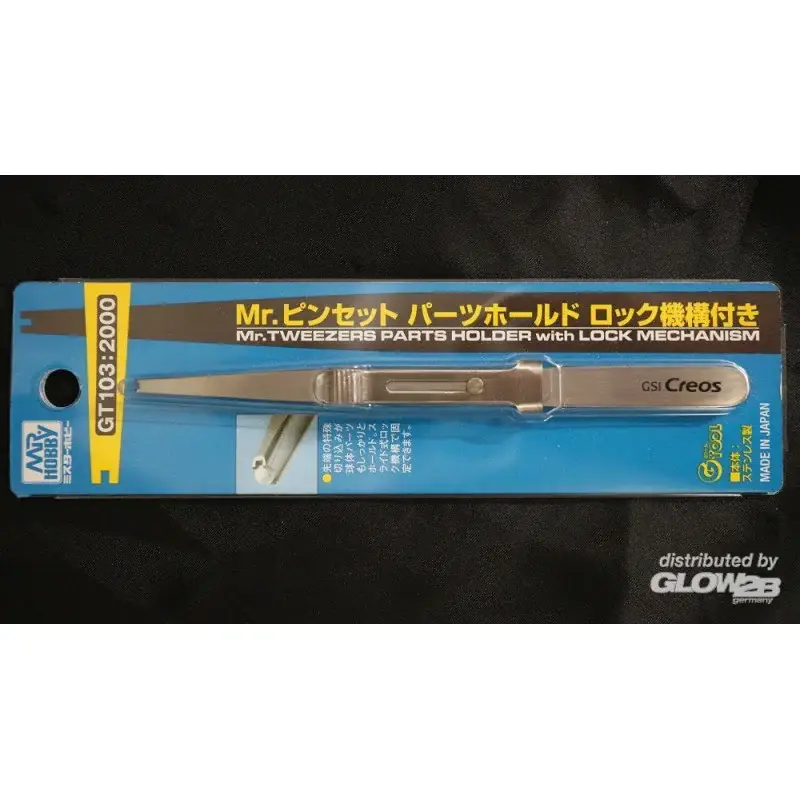 Mr Hobby -Gunze Mr. Tweezers Parts Holder w/ lock mechanism Direct Beschikbaar