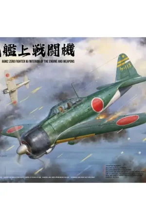 BORDER MODEL: 1/35; A6M2 Zero Fighter with interior of the engine and weapons Schaalmodel Aanbieding