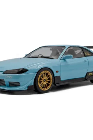 Hoge Kwaliteit Solido 1812204 nissan silvia (s15) spec-r aero solido works baby blue 1999 1/18 Miniatuur
