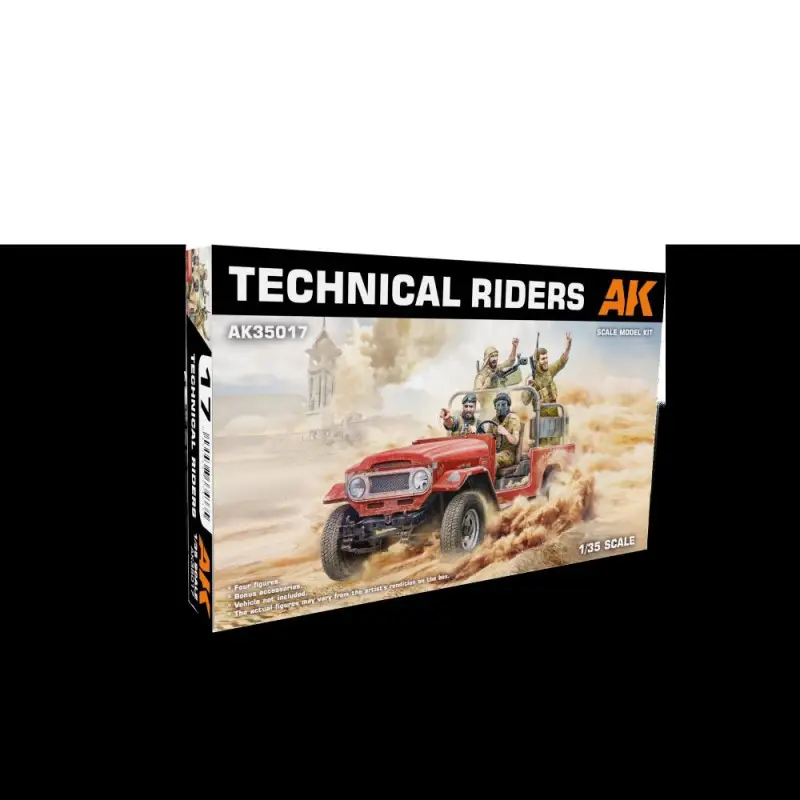 Finale Uitverkoop AK INTERACTIVE: 1/35; Technical Riders Schaalmodel