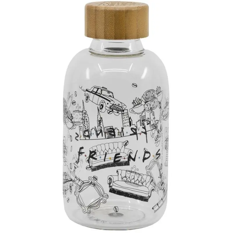 Op = Op FRIENDS - Glazen Fles - Klein Formaat 620ml