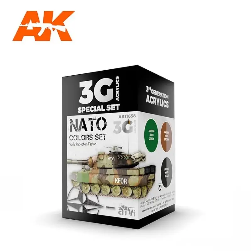 Gecertificeerd Geplaatste nato-kleuren Acrylverf