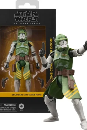 Beperkte Voorraad THE CLONE WARS - Clone Commander Doom - Black Series 15cm Figure Figuurtje