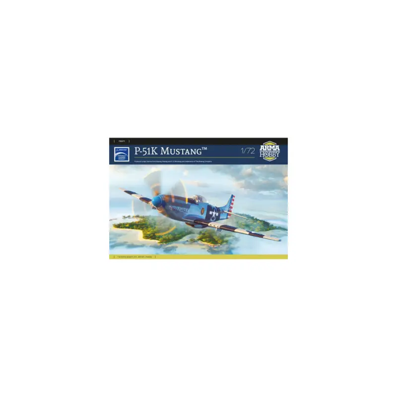 Bestseller 1:72 scale plastic model airplane P-51K Mustang Schaalmodel