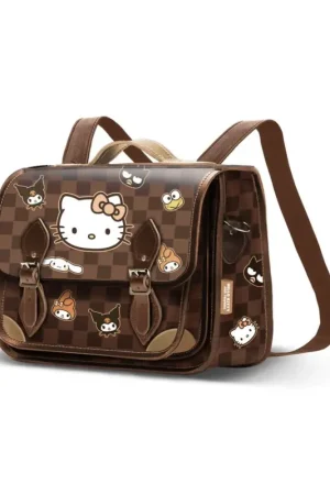 Seizoensaanbieding HELLO KITTY & Friends - Checkerboard - Convertible School Backpack