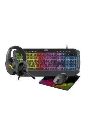 Pack 4in1 Polychroma QWERTZ-toetsenbord+muis+mat+headset - RGB Korting