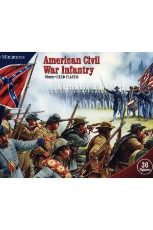 Lage Prijs Perry Miniatures - Kunststof Amerikaanse Burgeroorlog Infanterie (36 figuren)