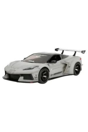 Jada 36819 chevrolet corvette c8 liberty walk cool gray ff 1/24 Miniatuur Op = Op