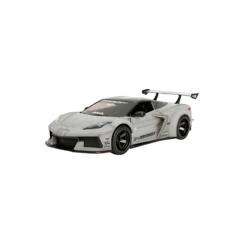 Jada 36819 chevrolet corvette c8 liberty walk cool gray ff 1/24 Miniatuur Op = Op