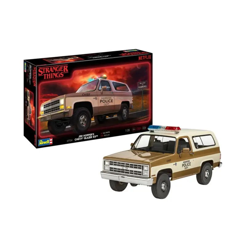 “Stranger Things” 1985 Chevrolet K5 Blazer Schaalmodel Finale Uitverkoop