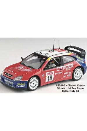 Citroen xsara wrc loeb san remo 2003 Miniatuur Direct Beschikbaar