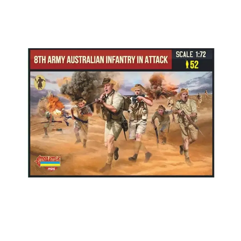 Bestel Nu 8ste Australische infanterie in aanval Figuren