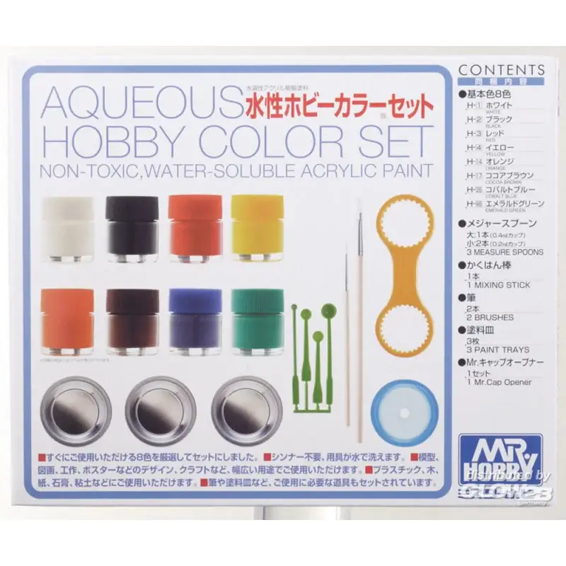 Mr Hobby -Gunze Aqueous Hobby Color Set (8 x 10ml) Fabrieksprijs