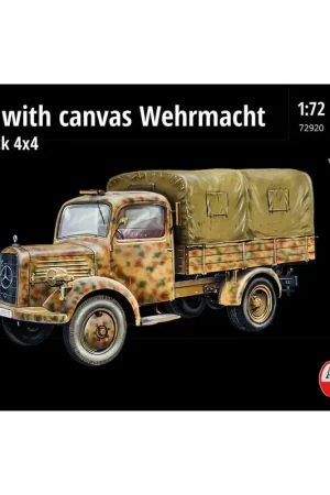 MB L1500 Wehrmacht Light Truck 4x4, met canvas top.Inclusief p / e buitenwerk, alternatieve harsonderdelen (wielen en canvas bov Dagaanbieding