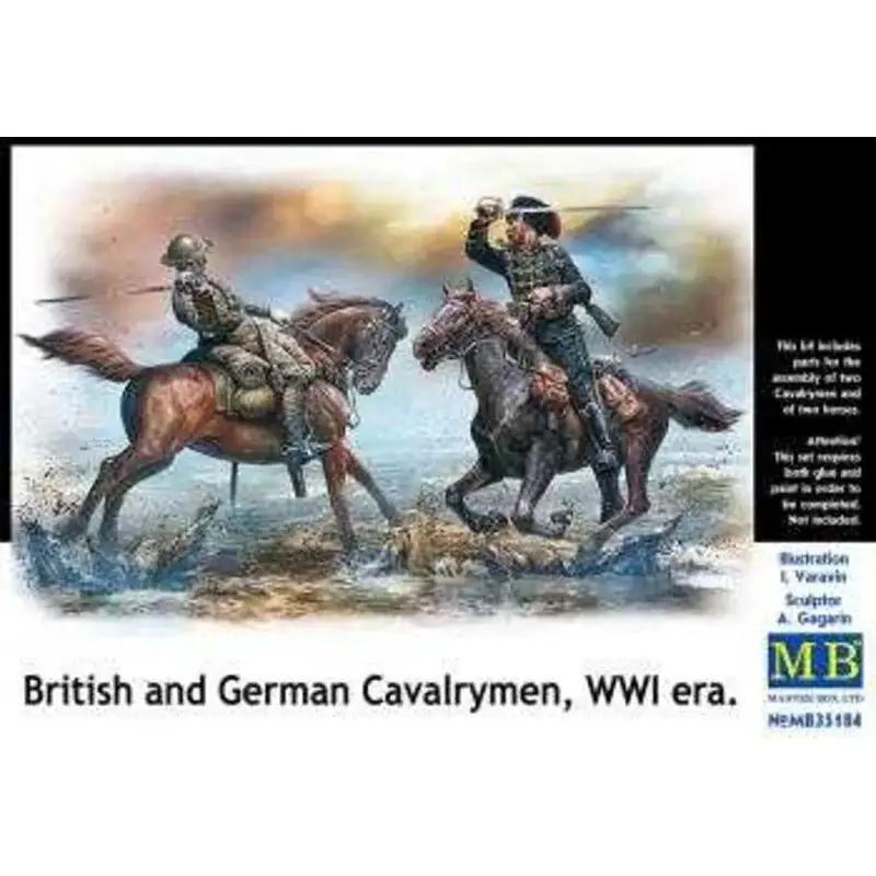 Britse en Duitse cavaleristen WWI tijdperk Figuren Exclusieve Aanbieding
