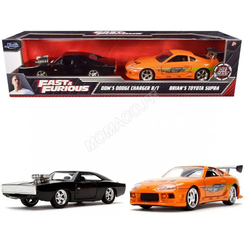 Must-Have Pack dom & brian : dodge charger r/t 1970 & toyota supra 1995 "fast and furious (2001)"