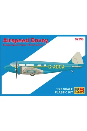 RS MODELS 92296 AIRSPEED ENVOY MODEL, LYNX ENGINE 1/72 (4 decal ver. for Spain, GB, Australia) Goedkoop