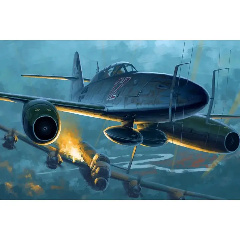 Populair Messerschmitt Me 262B-1a/U1 Schaalmodel