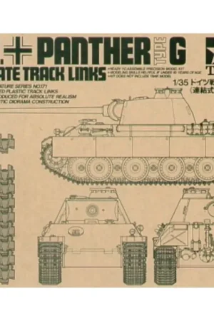 Favoriet Panther Type G Track Links (moveable track link set injection moulded) Rupsbanden