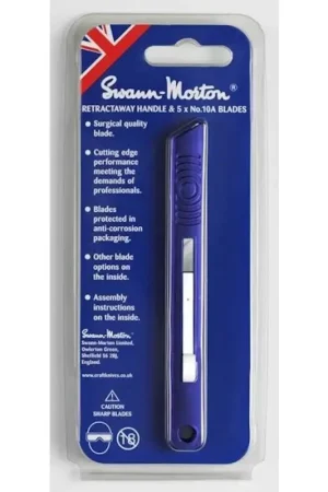 Superprijs Premium Retractable Blade Knife met 5 No.10A rechte bladen