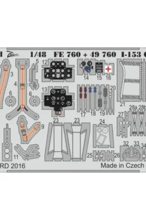 Polikarpov I-153 Chaika (designed to be used with ICM kits) Accessoire Snelle Levering
