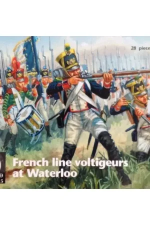 French Line Voltigeurs bij Waterloo x 28 stuks Figuren Koopje