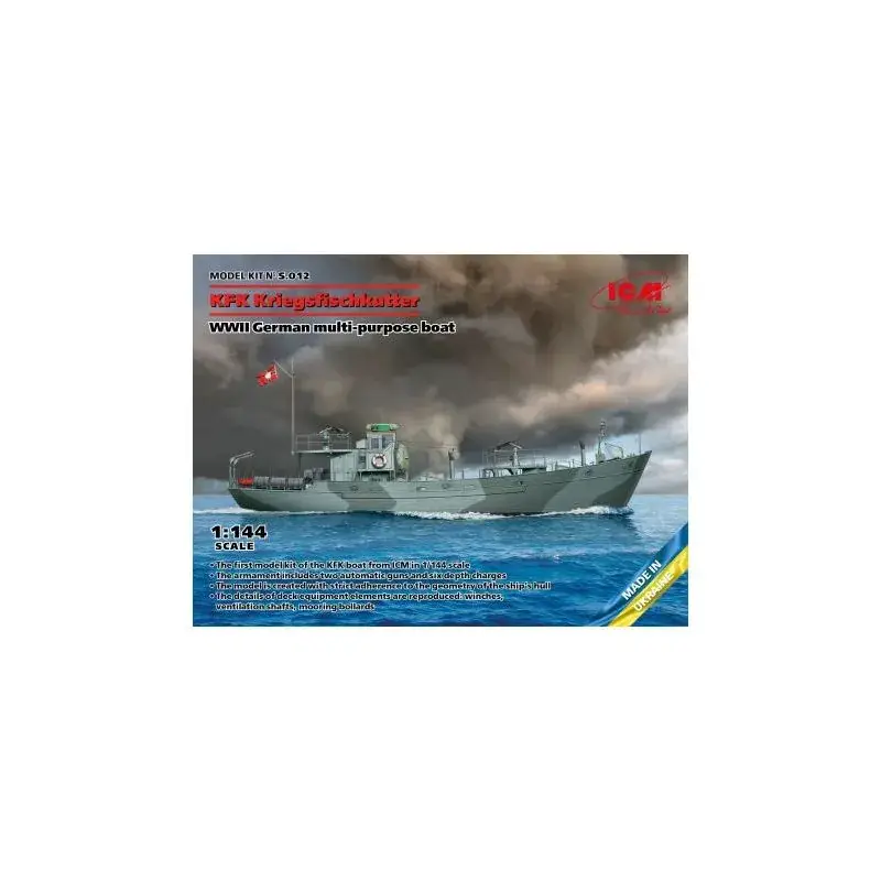 Aanbieding KFK Kriegsfischkutter, Duitse multifunctionele boot uit de Tweede Wereldoorlog (100% nieuwe mallen)