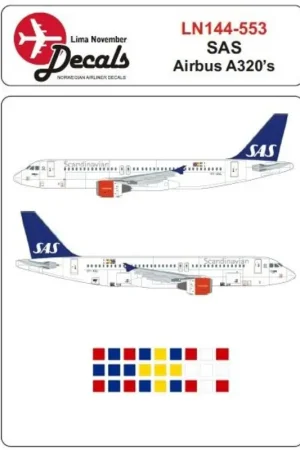 Sticker SAS Airbus A320s Decal Premium