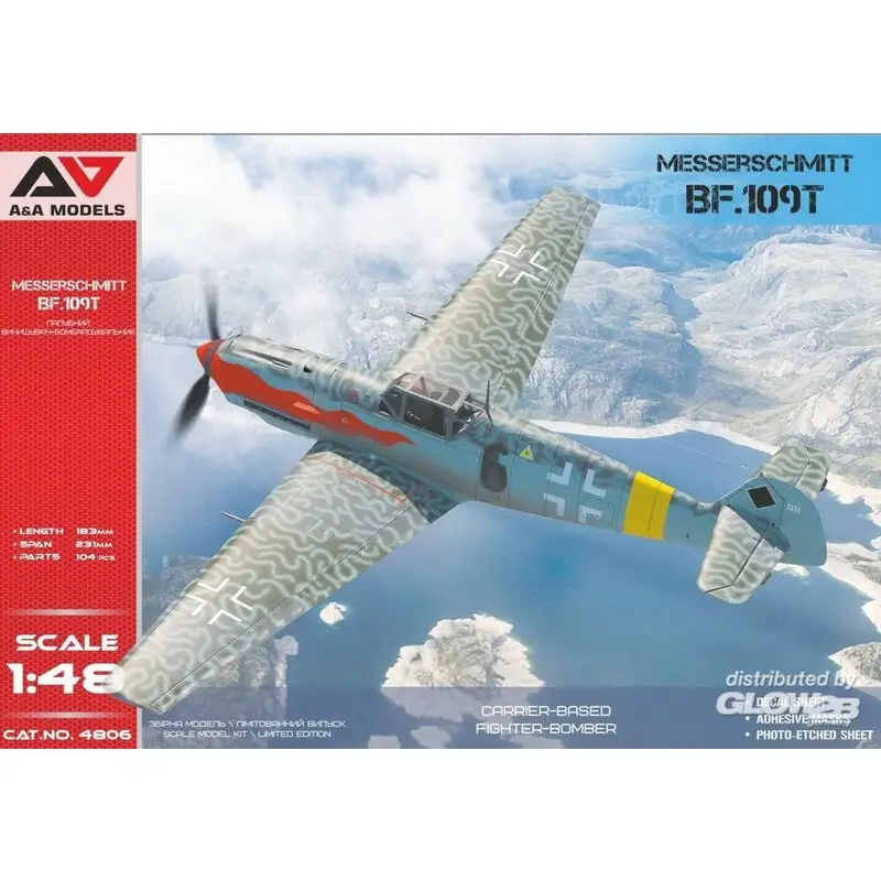 Beste Prijs Bf-109T1 / T2-jachtbommenwerper op basis van een drager Schaalmodel