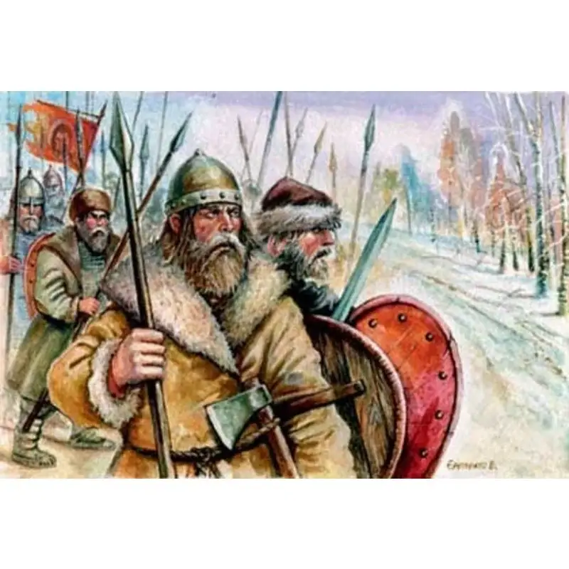 Russian Medieval Peasant Levy (winter dress) Figuren Seizoensaanbieding