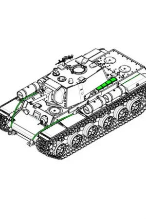 Aanbieding KV-1 1942 Vereenvoudigde Turret Tank Schaalmodel