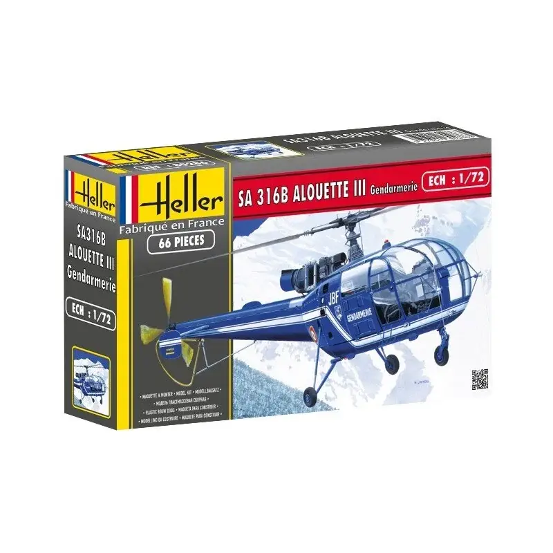 Alouette III French Police 1:72 Schaalmodel Laatste Versie