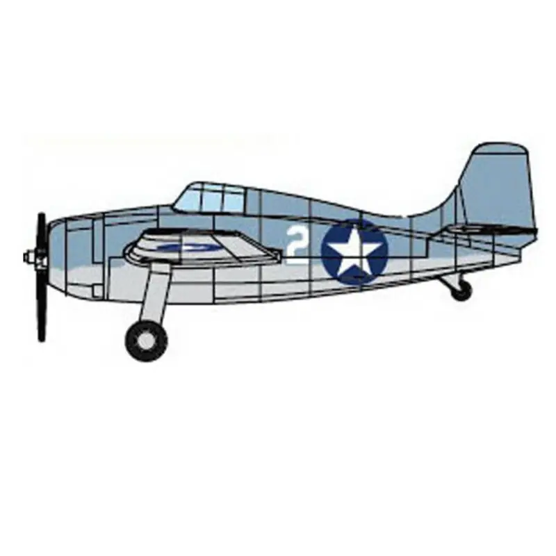 F4F-4 WILDCAT (voorgelakt) 0 Schaalmodel Flitsaanbieding