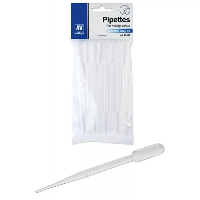 Uitverkoop PIPETTES 3 ml SET OF 8