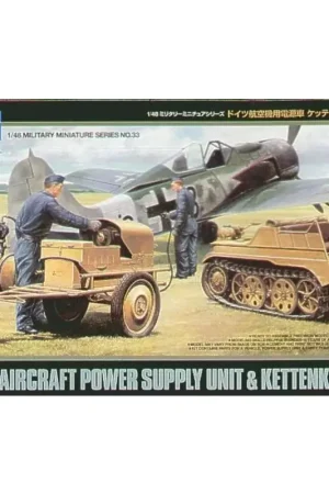 Exclusieve Aanbieding Luftwaffe Kettenkrad with Aircraft Power Supply Unit Schaalmodel