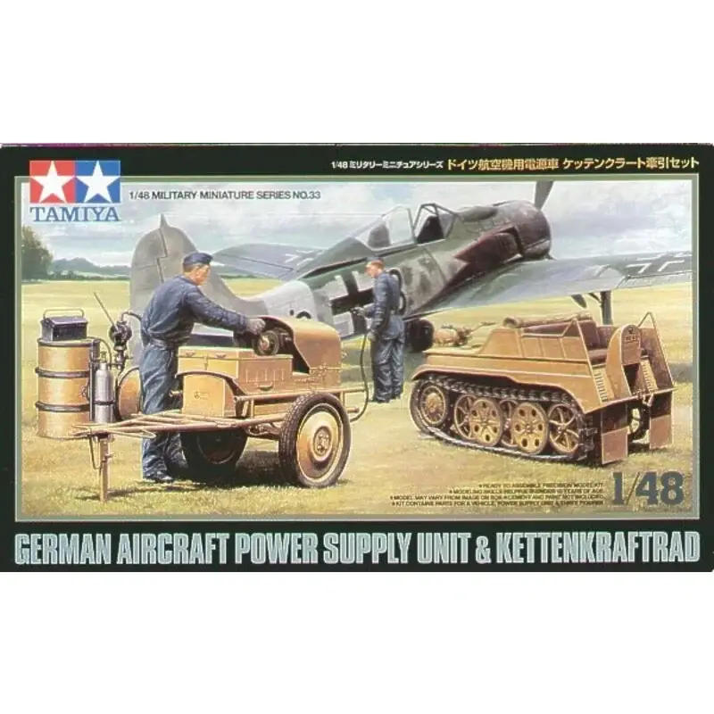 Exclusieve Aanbieding Luftwaffe Kettenkrad with Aircraft Power Supply Unit Schaalmodel