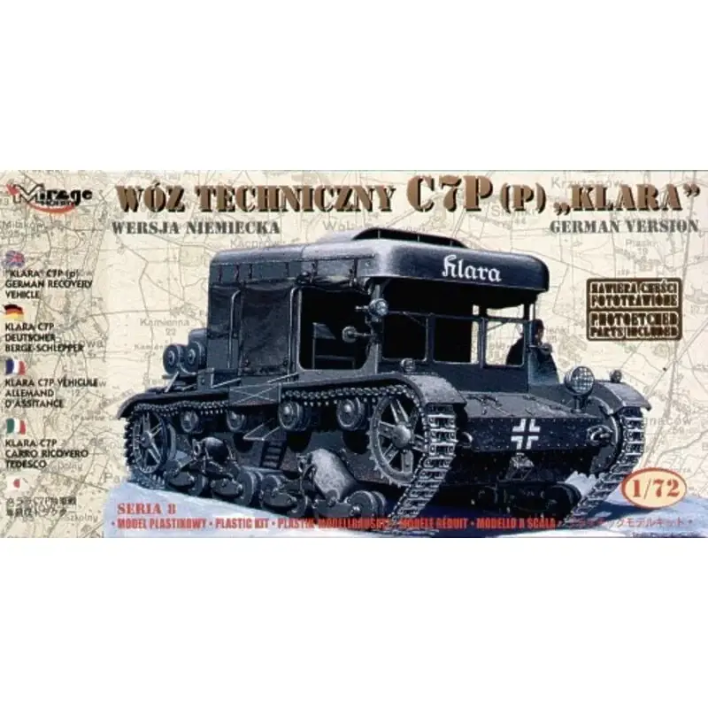 Klara C7P German Recovery Vehicle with photo-etched parts Schaalmodel Populair