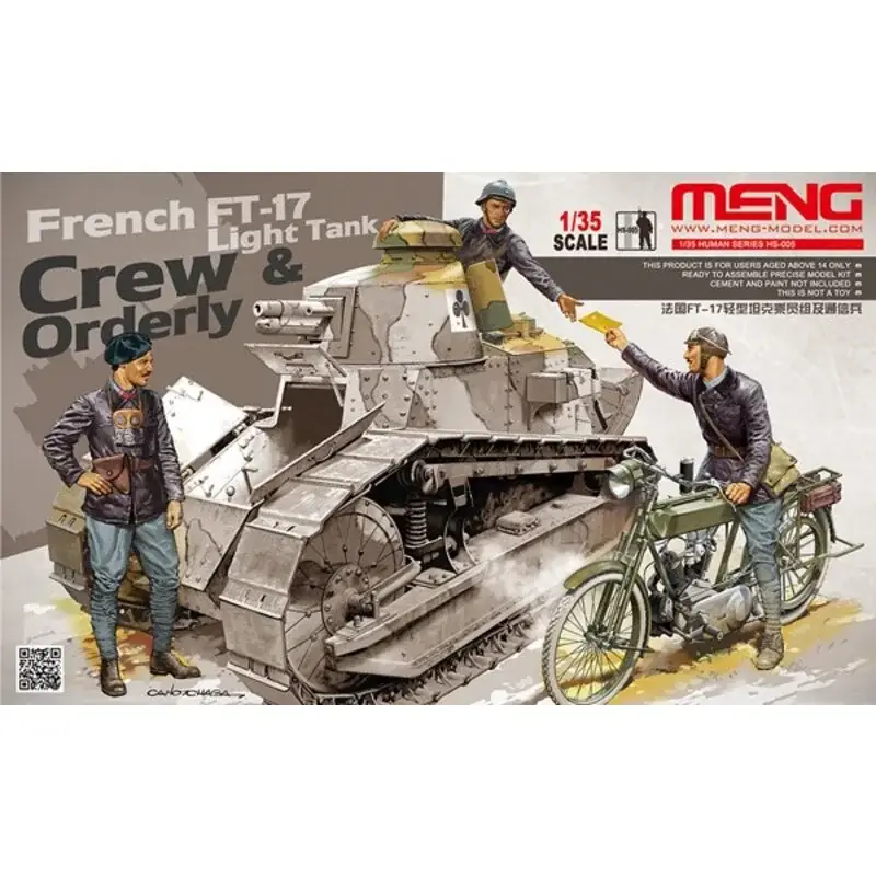 Gecertificeerd Frans FT-17 Tank Crew en Ordelijke Figuren
