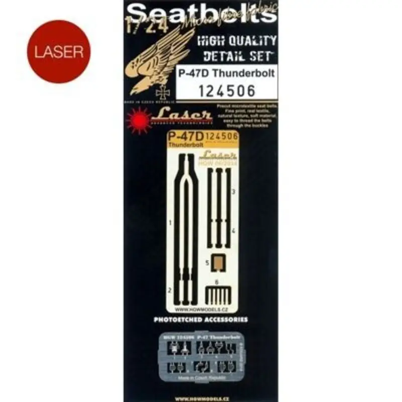 Aanbieding Republic P-47D Thunderbolt - Seatbelts (designed To Be Farming with Kinetic Model and Vintage Hobby kits)