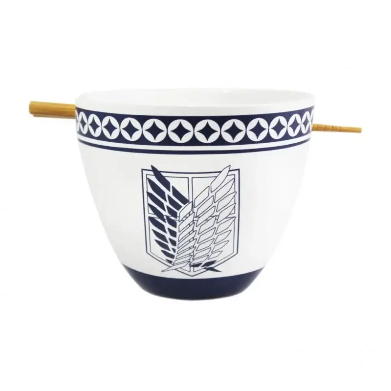 ATTACK ON TITAN - Ramen Bowl with Chopstick 470ml - Emblem Gratis Retour