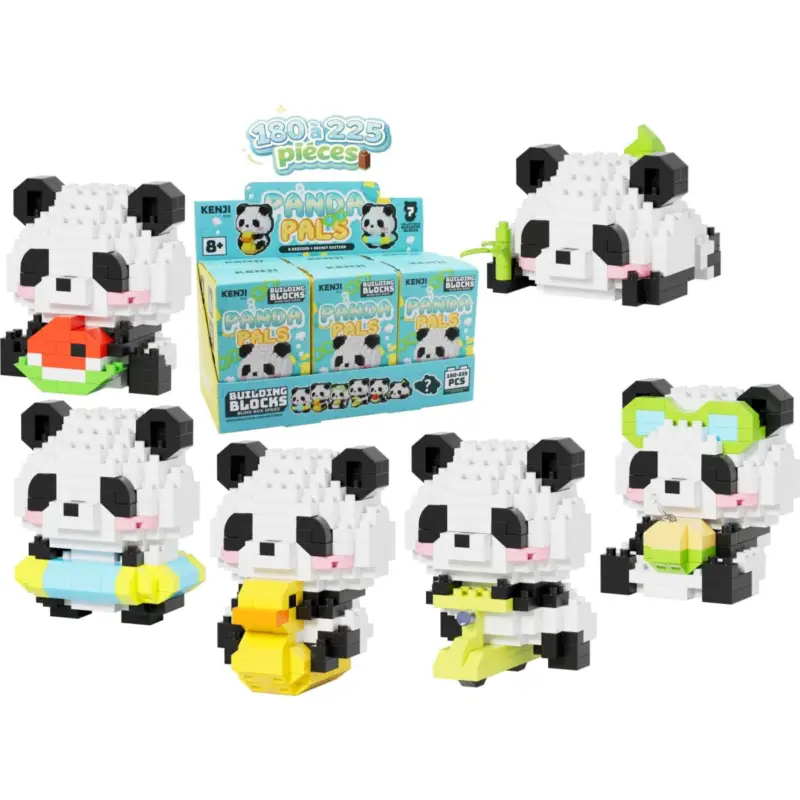 KAWAII BOX - Panda Pals - Construction Kit (6pcs) 180 to 225pcs Tijdelijk Beschikbaar