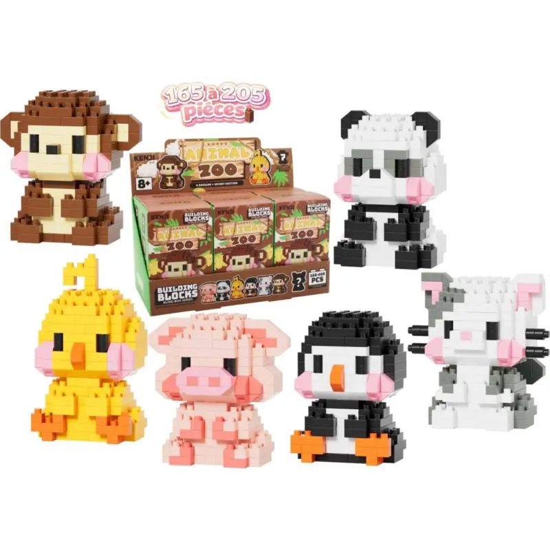 Seizoensaanbieding KAWAII BOX - Animal Zoo - Construction Kit (6pcs) 165 to 205pcs