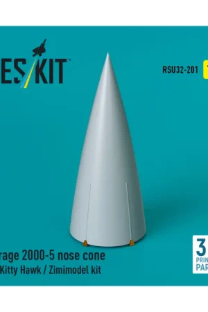 Mirage 2000-5 nose cone (designed to be used with Kitty Hawk and Zimi Model kits) 3D-Printed Aanbieding