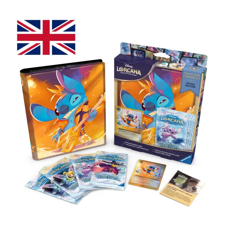 Goedkoop DISNEY - Lorcana -Trading Cards Collection. Starter Set Edition Stitch - EN
