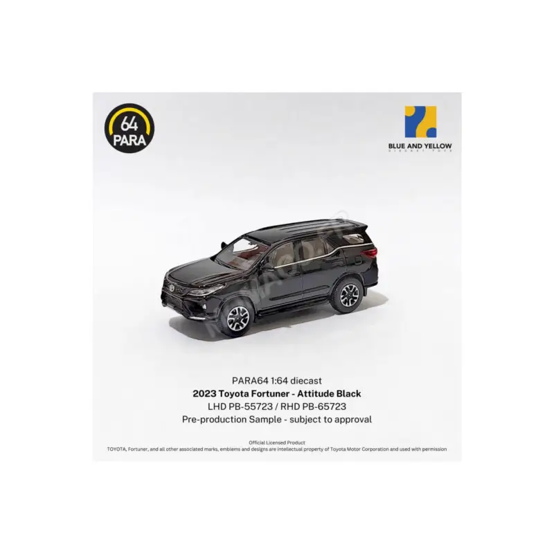 Populair Toyota fortuner 2023 black “attitude black” (lhd) Miniatuur