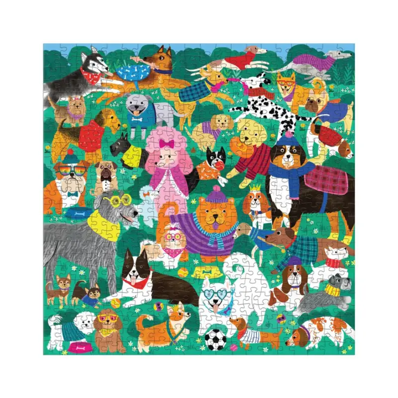 Aanbieding Mudpuppy Puzzel: DOGGONE DAYS 51x51cm, 500 stukjes, in een doos van 20x20x5cm, 8+ Puzzle