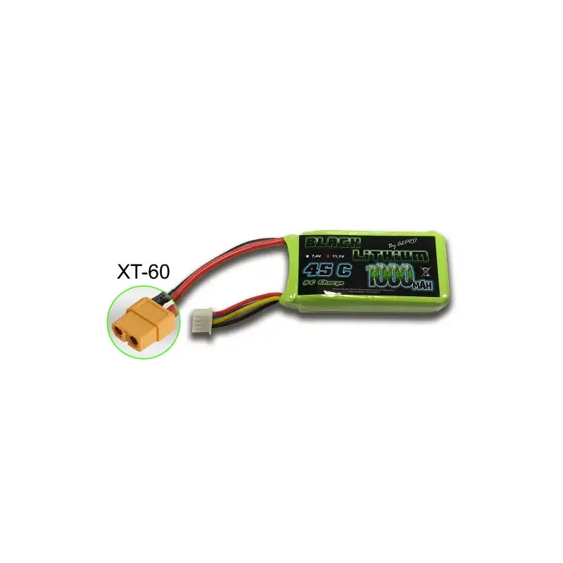 LIPO battery for radio-controlled device LiPo Black Lithium battery 1000mAh 45C 3S Must-Have