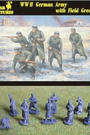 Gratis Retour German Army with Field Greatcoat WWII Figuren